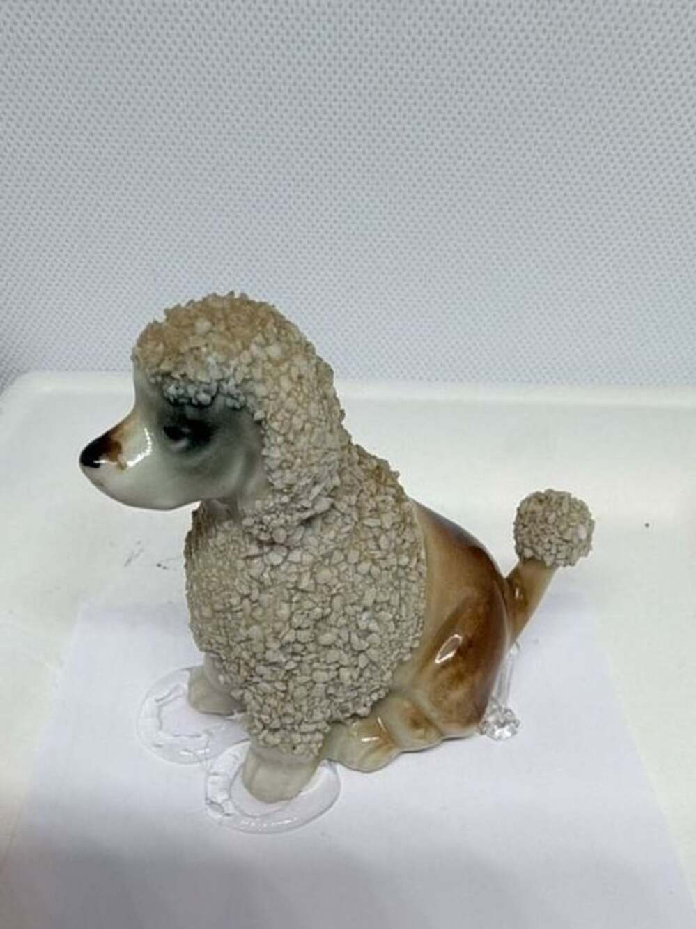 VTG Ceramic Spaghetti Poodle Figurine Made in Japan